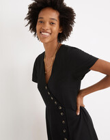 Thumbnail for your product : Madewell Linen-Blend Button-Wrap Midi Dress