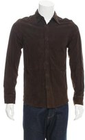 Thumbnail for your product : DKNY Suede Button-Up Shirt