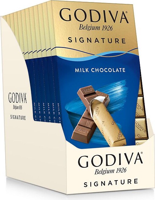 Godiva Signature 12 Pack of 8 Milk Chocolate Mini Bars