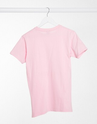 Skinnydip Skinny Dip oversized t-shirt in pink