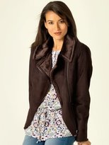 Thumbnail for your product : M&Co Faux shearling zip jacket