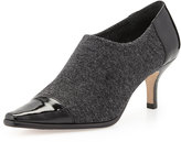Thumbnail for your product : Donald J Pliner Levy Stretch Low-Heel Bootie, Gray/Black