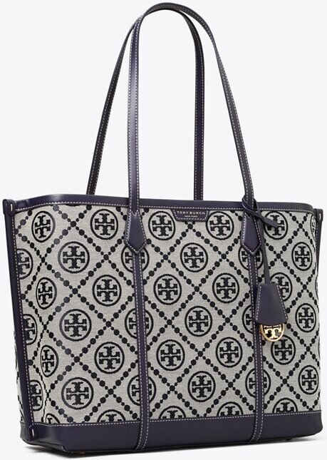 Perry T Monogram Small Triple-Compartment Tote: Women's Handbags, Tote Bags