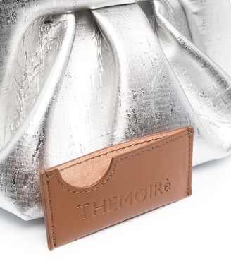 Themoire Metallic-Effect Faux-Leather Clutch Bag