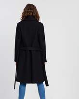 Thumbnail for your product : Atmos & Here Audrey Wool Blend Waisted Coat