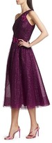 Thumbnail for your product : Marchesa Notte Glitter Tulle One-Shoulder Dress