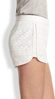 Thumbnail for your product : Theory Ellice Cotton Eyelet Shorts