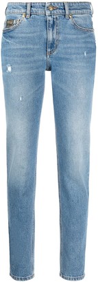 Versace Jeans Couture High-Rise Tapered-Fit Jeans