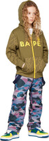 Thumbnail for your product : BAPE Kids Khaki STA Quilting Hoodie