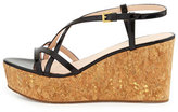 Thumbnail for your product : Kate Spade Talanse Strappy Patent Wedge Sandal, Black