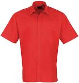 Thumbnail for your product : Premier Mens Short Sleeve Formal Poplin Plain Work Shirt