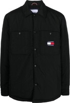 Thumbnail for your product : Tommy Jeans Logo-Patch Long-Sleeve Shirt-Jacket