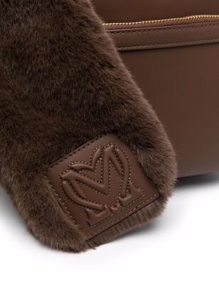 Love Moschino Faux-Fur Trim Mini Backpack