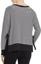 Thumbnail for your product : Pam & Gela Stripe Side Slit Sweatshirt