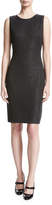 Thumbnail for your product : St. John Faux Rib Sequin Knit Cocktail Dress