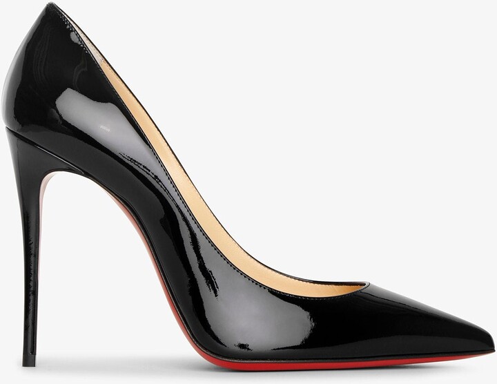Christian Louboutin Kate 100 black patent pumps
