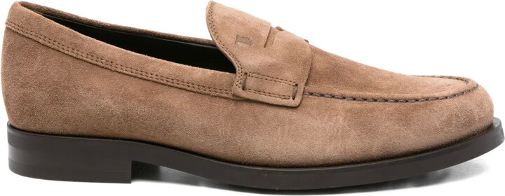 Tod's Suede Penny Loafers