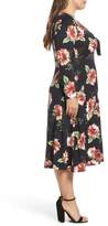 Thumbnail for your product : Soprano Plunging Floral Midi Dress
