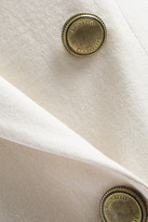 Thumbnail for your product : Brunello Cucinelli Double-breasted Bead-embellished Cotton-jersey Blazer