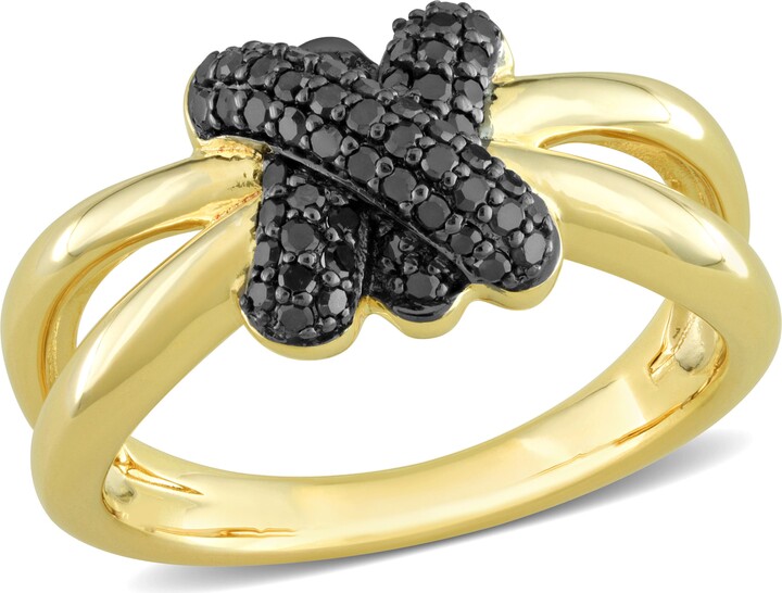 Julianna B. Diamond Love Knot Split-Shank Ring 14k