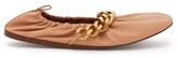 Thumbnail for your product : Stella McCartney Falabella Chain Faux Leather Ballet Flats - Light Pink