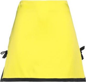 スカート MSGM Women Skirts 3442MDD13237352 Yellow MSGM Skirt Designer Pleated Cotton Light Blue Yellow Made in