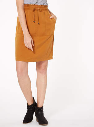 Tu clothing Online Exclusive Camel Tencel Skirt