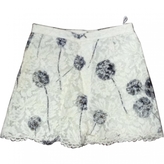 Thumbnail for your product : Valentino White Cotton Shorts