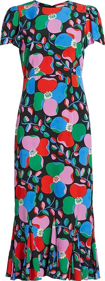 Rhode Resort Women's Lulani Geometric Floral Maxi Dress - Ink Martinique - Size 0