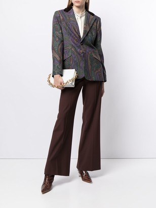 Ralph Lauren Collection Single Breasted Paisley-Print Blazer