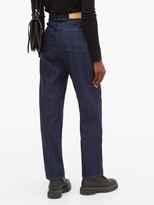 Thumbnail for your product : Golden Goose Kim Contrast-topstitched Straight-leg Jeans - Womens - Indigo