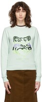 Thumbnail for your product : MAISON KITSUNÉ Green Big Fox Embroidery Sweatshirt