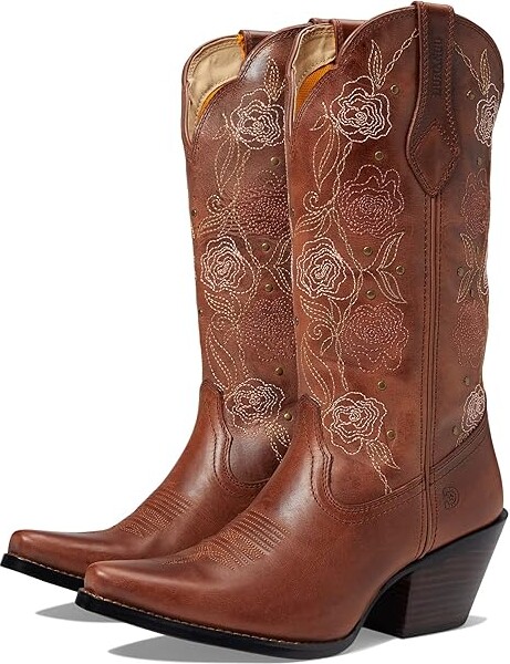Frye Sacha Embossed Leather Western Mid Boots