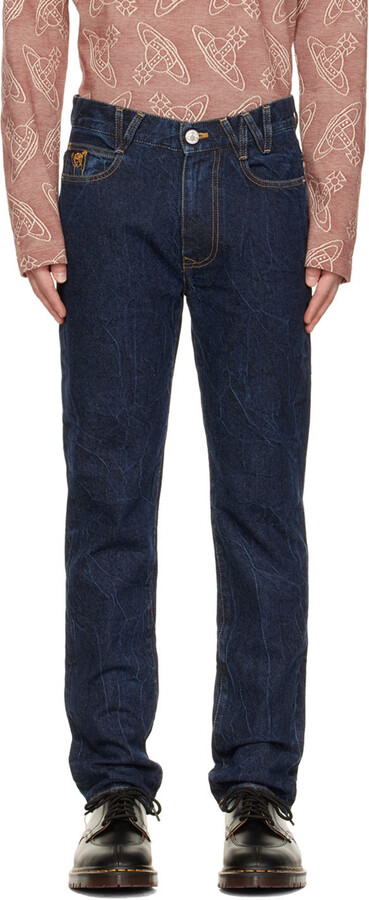 Vivienne Westwood Blue Classic Tapered Jeans - ShopStyle