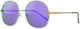 Thumbnail for your product : Illesteva Alina Round Mirrored Sunglasses, Silver