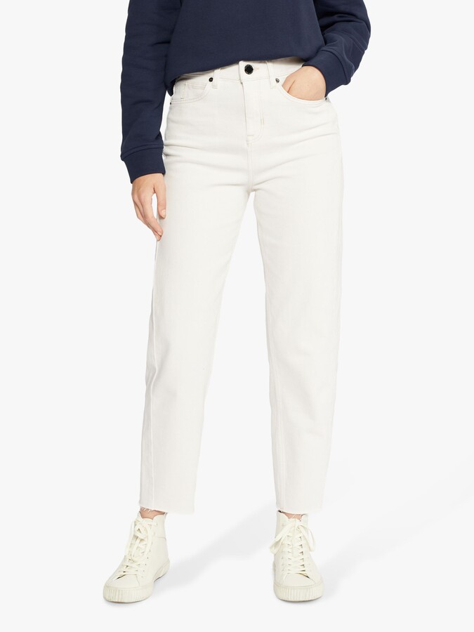Ted Baker Ellra Frayed Hem Jeans, White - ShopStyle