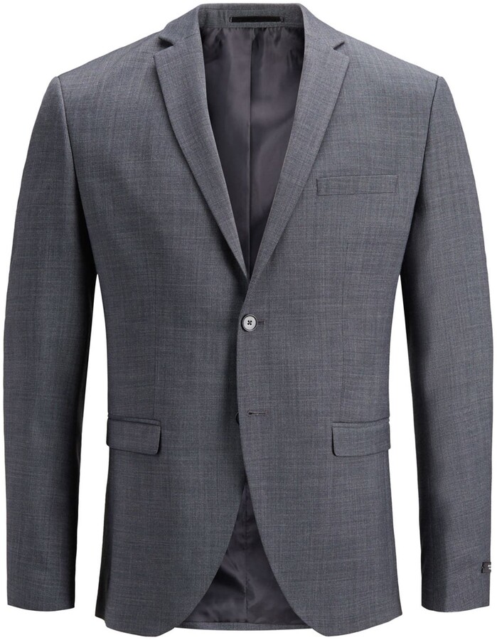 light grey wool blazer