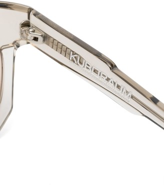 Kuboraum Transparent Square-Frame Sunglasses