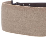 Thumbnail for your product : Giambattista Valli Leather-Trimmed Canvas Belt