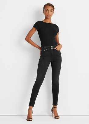 ralph lauren high rise skinny ankle jeans