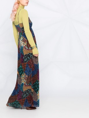 M Missoni Long Sequin-Embellished Dress
