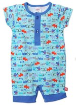 Thumbnail for your product : Zutano 'Le Chien' Cotton Henley Romper (Baby Boys)
