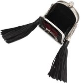 Thumbnail for your product : Alexander McQueen Tulip Embroidery Tassel Skull Clutch