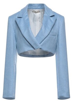 Womens Clothing Jackets Waistcoats and gilets Nina Ricci Layered Longline Vest in Blue 