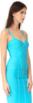 Thumbnail for your product : Herve Leger Suma Sleeveless V Neck Top