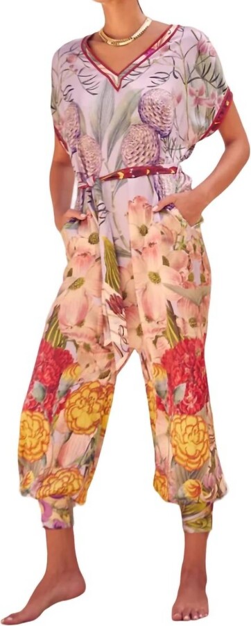 Carolina K. Maena Jumpsuit In Floral Lilac