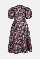 Thumbnail for your product : Floral Puff Sleeve Midi Dress