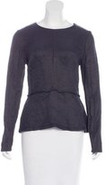 Thumbnail for your product : Raquel Allegra Asymmetrical Long Sleeve Top