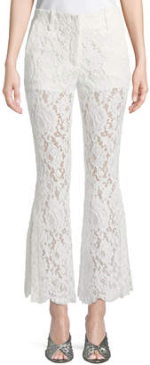 Proenza Schouler Cropped Flared Lace Pants