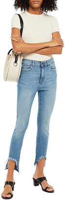 DL1961 Distressed high-rise skinny jeans